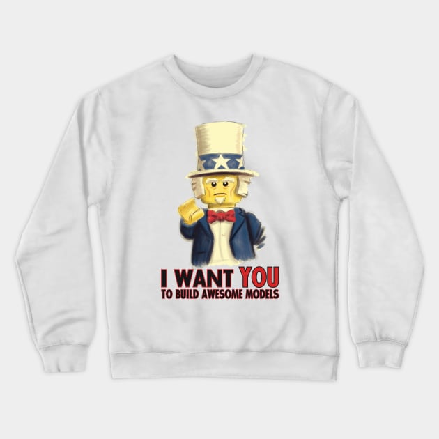 Uncle Sam Crewneck Sweatshirt by captainsmog